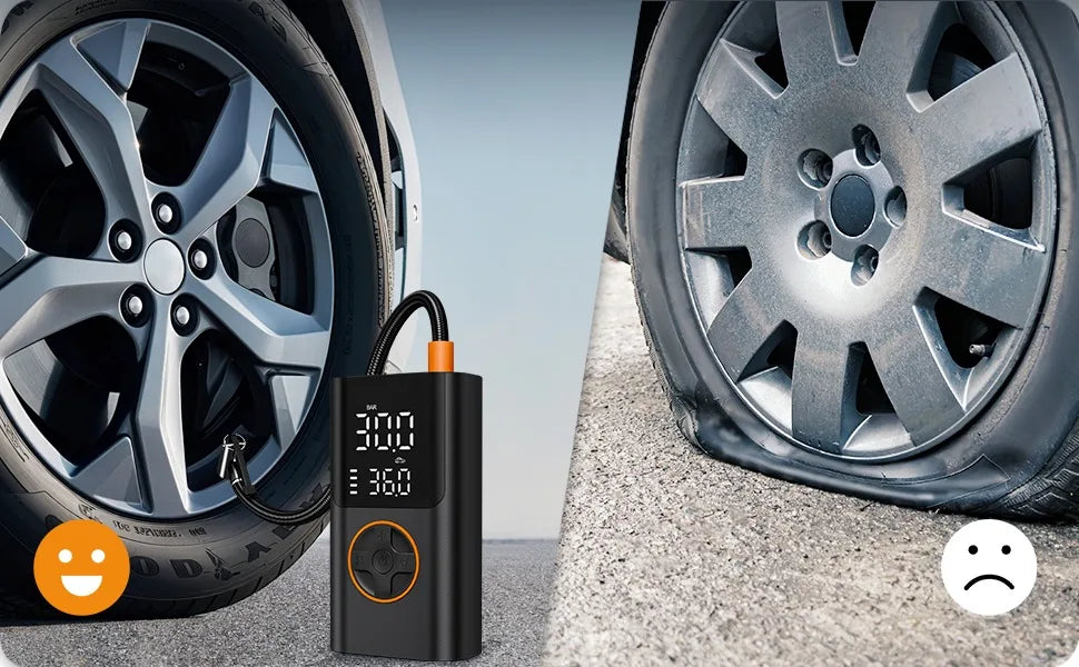Mini Inflador de Llantas 150PSI - Portátil Inalámbrico Recargable