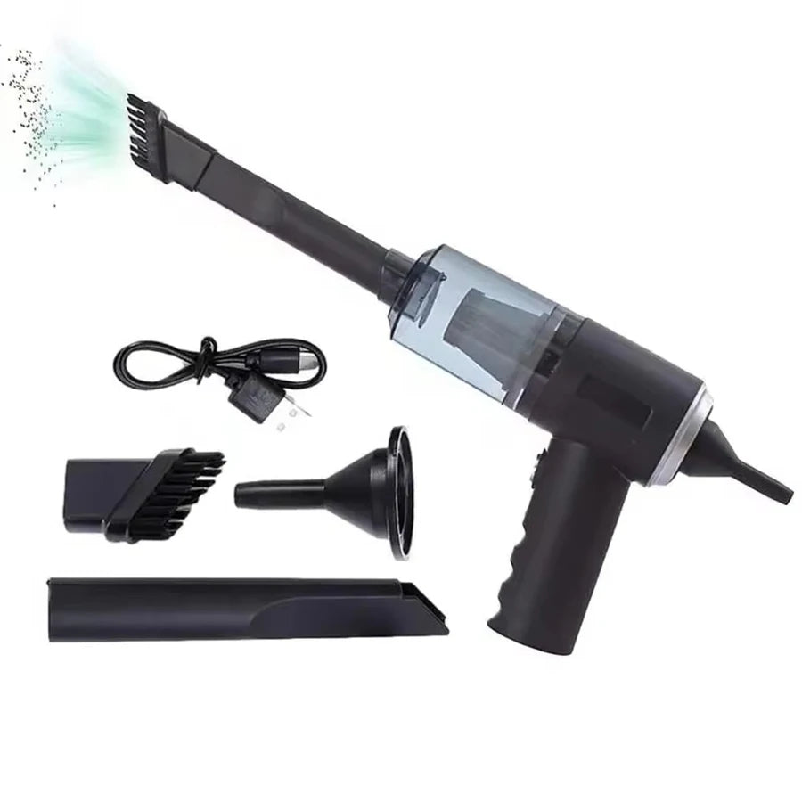 Aspiradora de Mano para Auto 5500Pa - Filtro HEPA, Inalámbrica, Limpieza de Coche y Hogar