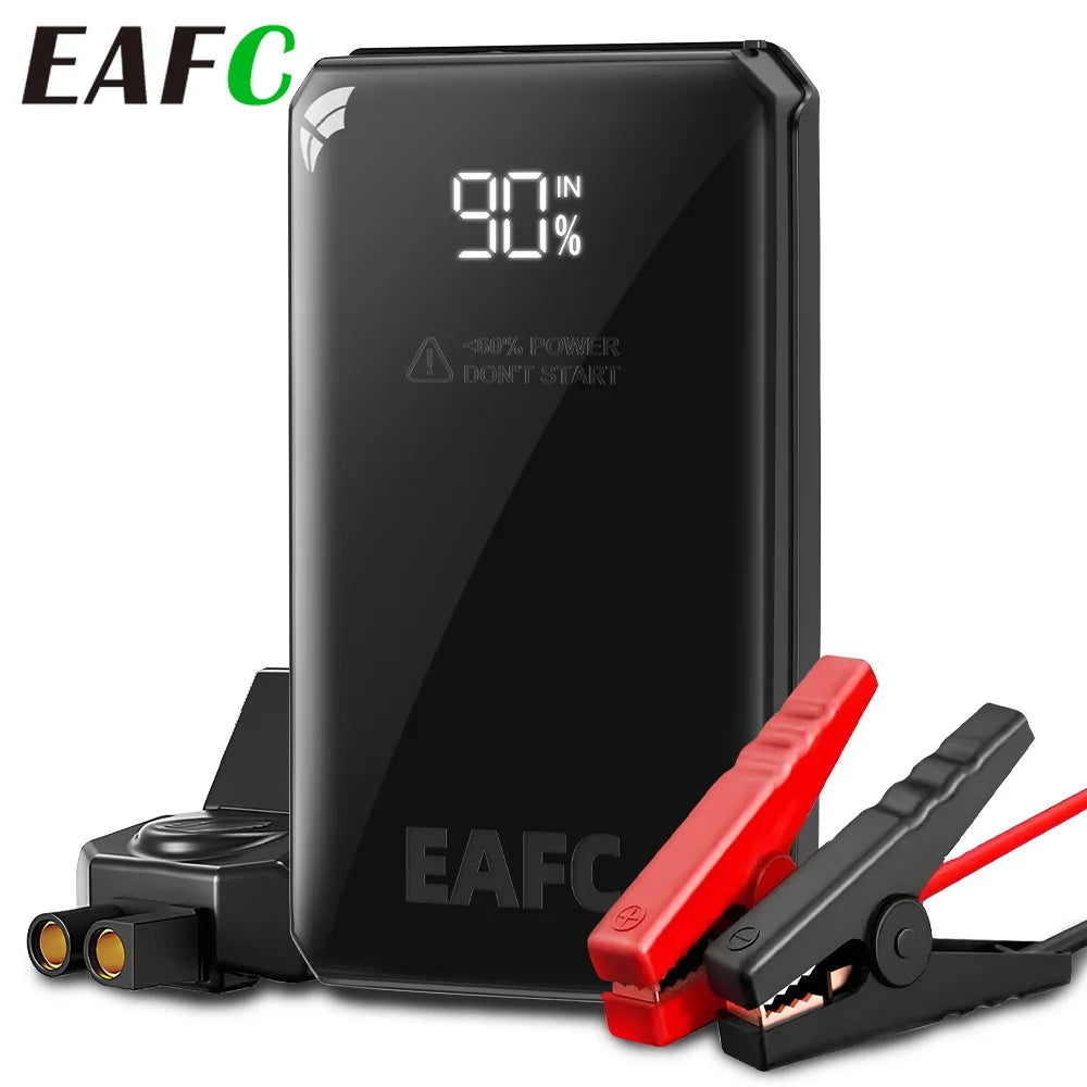 Arrancador de Batería Portátil 1000A - Power Bank para Auto con Luz LED