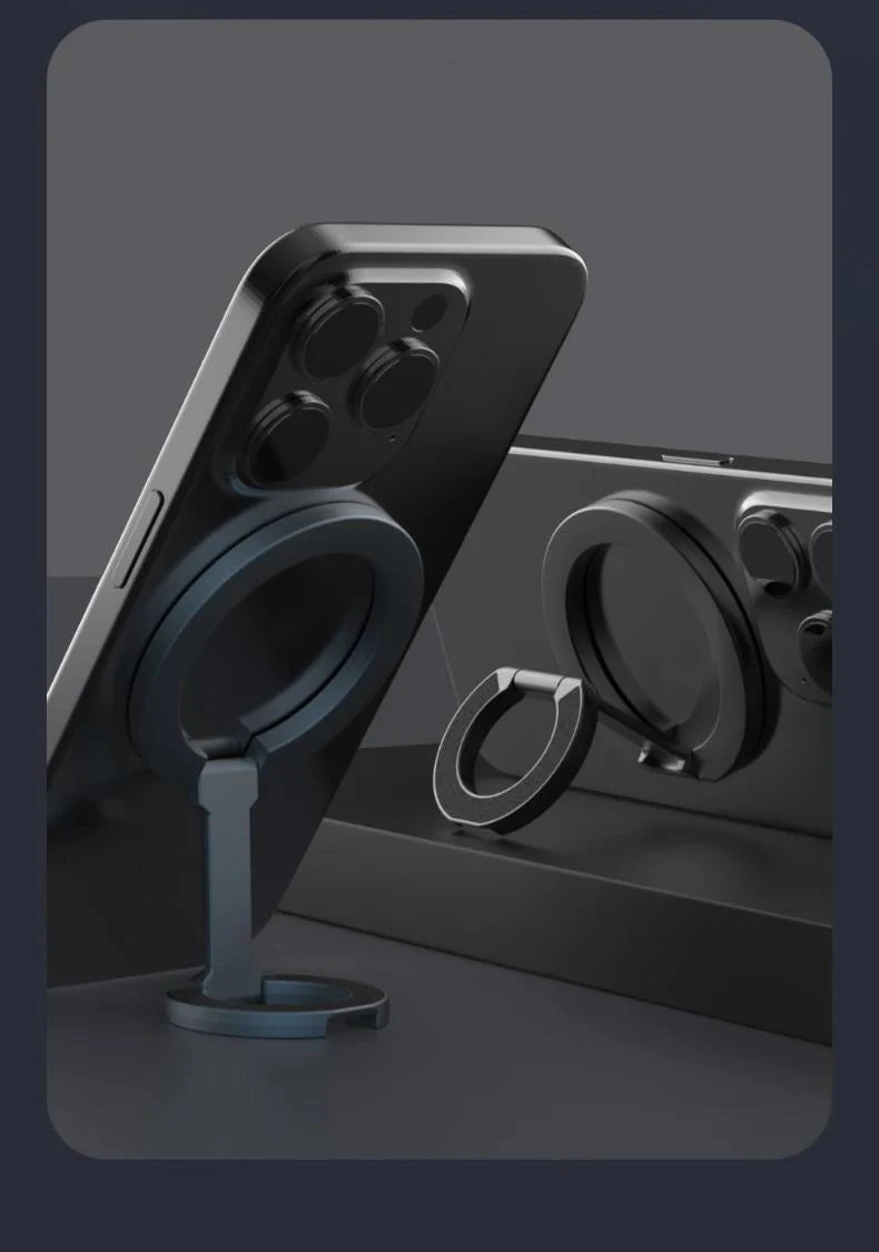 Soporte Plegable Magnético Doble Cara para Celular - Anillo y Base Universal