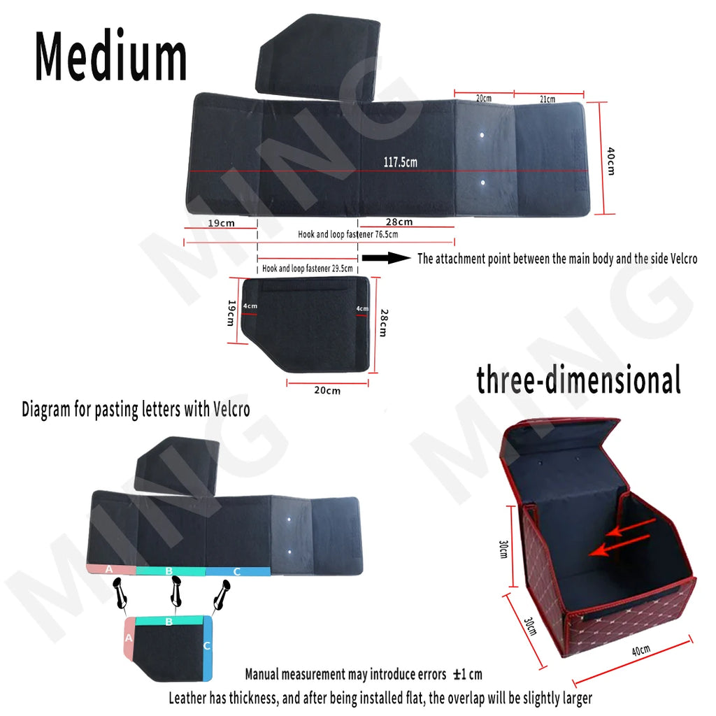 Caja Organizadora de Cajuela - Gran Capacidad Plegable con Asa