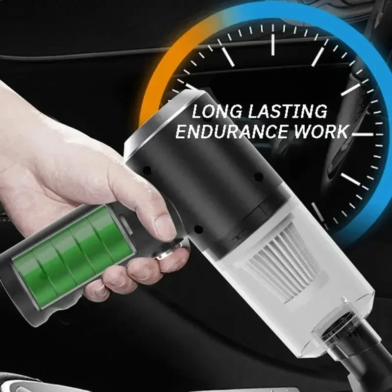 Aspiradora Inalámbrica Portátil 120W - Doble Uso Auto y Hogar