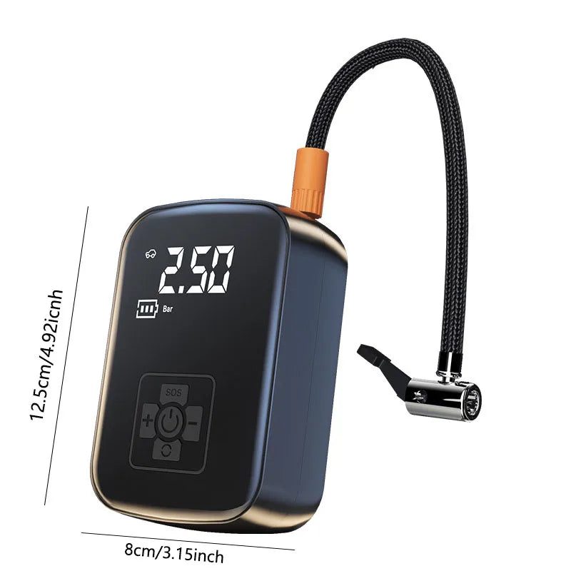 Compresor de Aire 150PSI Alámbrico/Inalámbrico para Auto y Moto