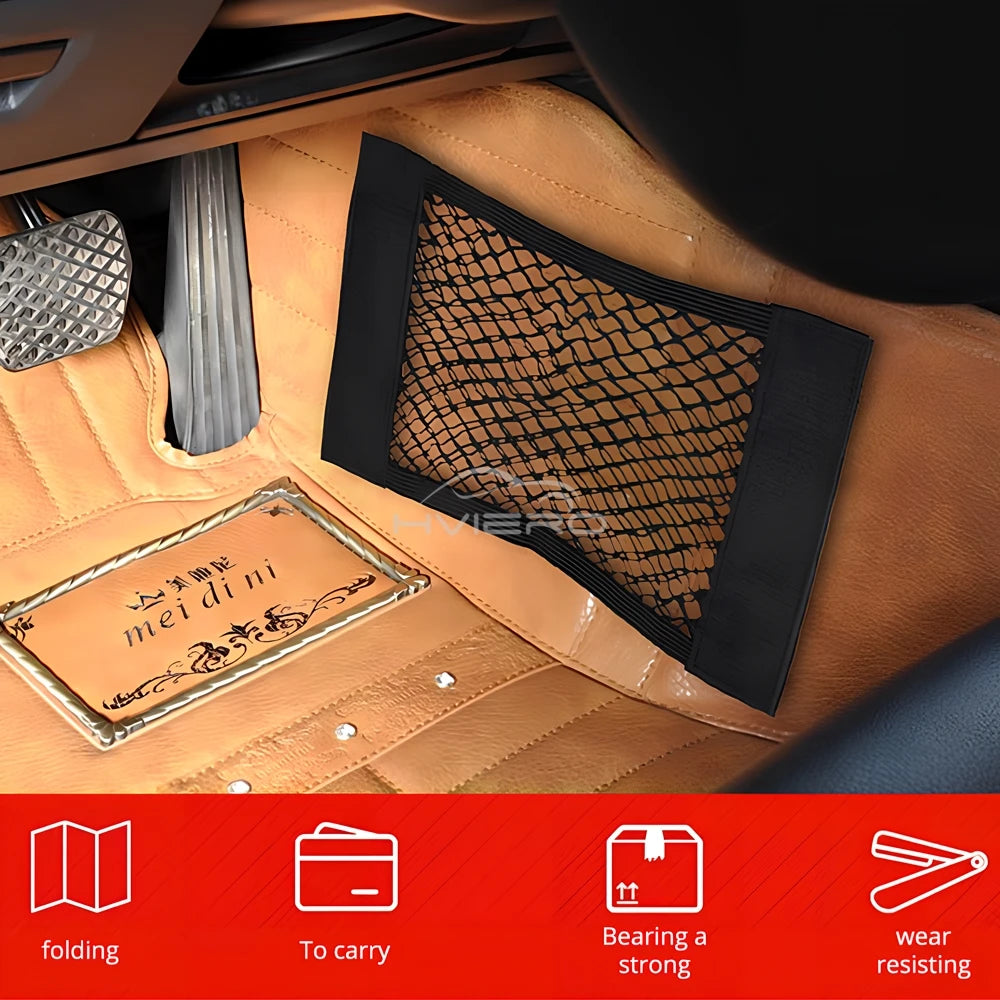 Red Organizadora Elástica para Cajuela - Universal con Velcro y Alta Capacidad