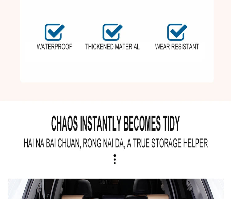 Caja Organizadora de Cajuela - Gran Capacidad Plegable con Asa