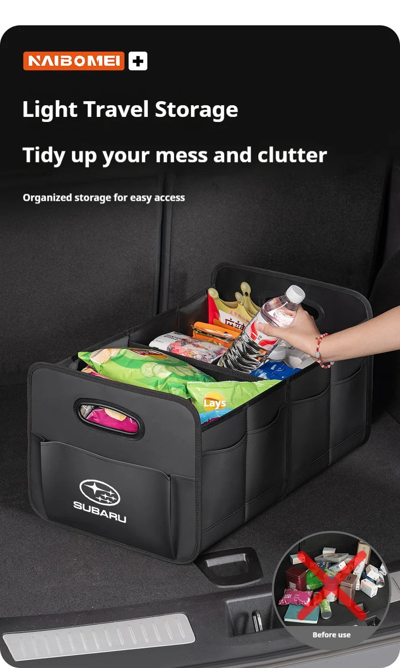 Organizador de Cajuela Plegable - Gran Capacidad con Asa y Múltiples Colores