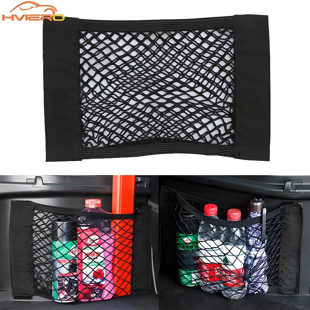 Red Organizadora Elástica para Cajuela - Universal con Velcro y Alta Capacidad
