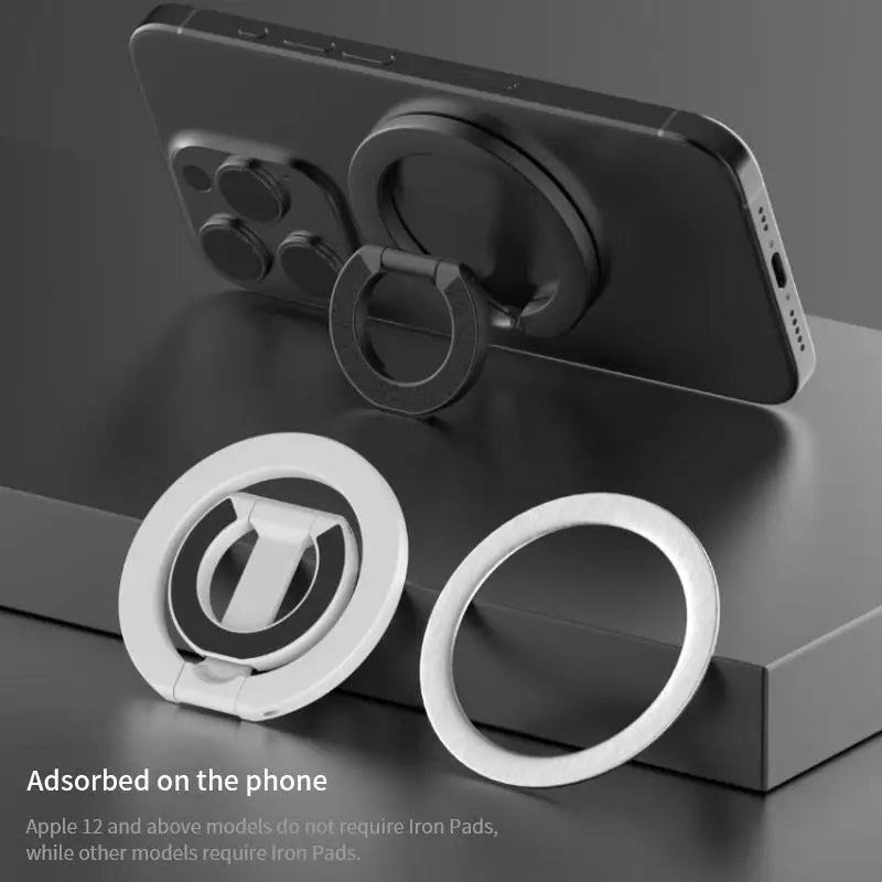 Soporte Plegable Magnético Doble Cara para Celular - Anillo y Base Universal