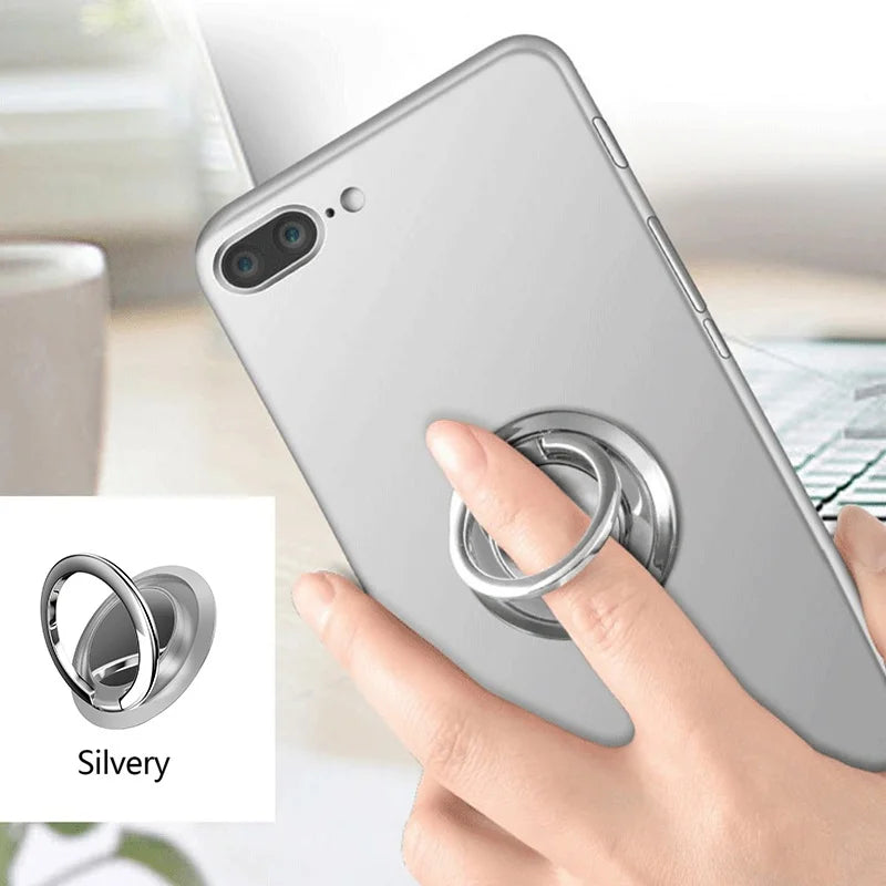 Anillo Soporte 360° para Celular - Magnético Universal con Base para Auto