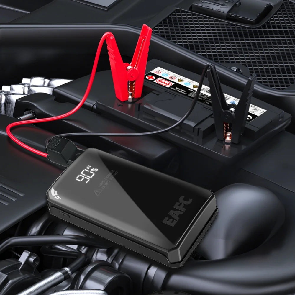 Arrancador de Batería Portátil 1000A - Power Bank para Auto con Luz LED