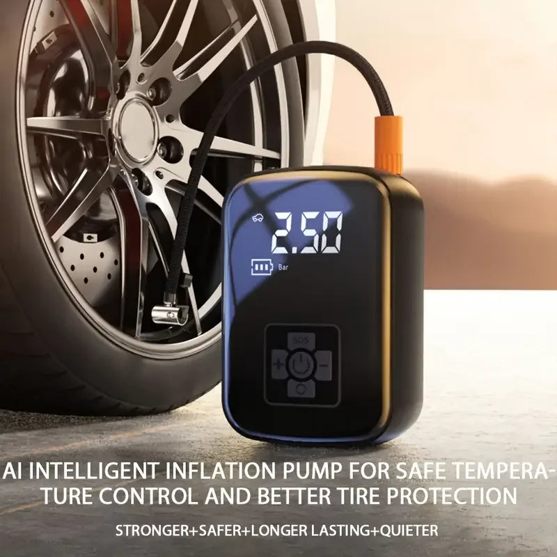 Compresor de Aire 150PSI Alámbrico/Inalámbrico para Auto y Moto
