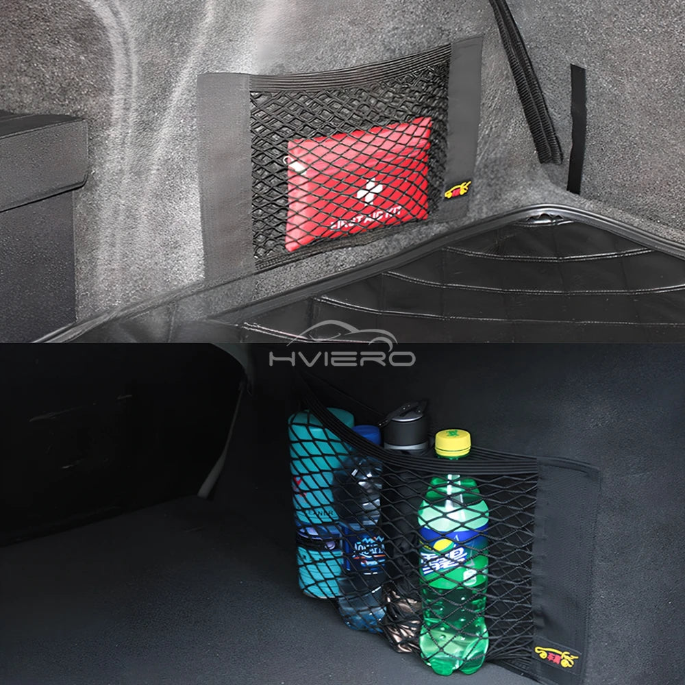 Red Organizadora Elástica para Cajuela - Universal con Velcro y Alta Capacidad