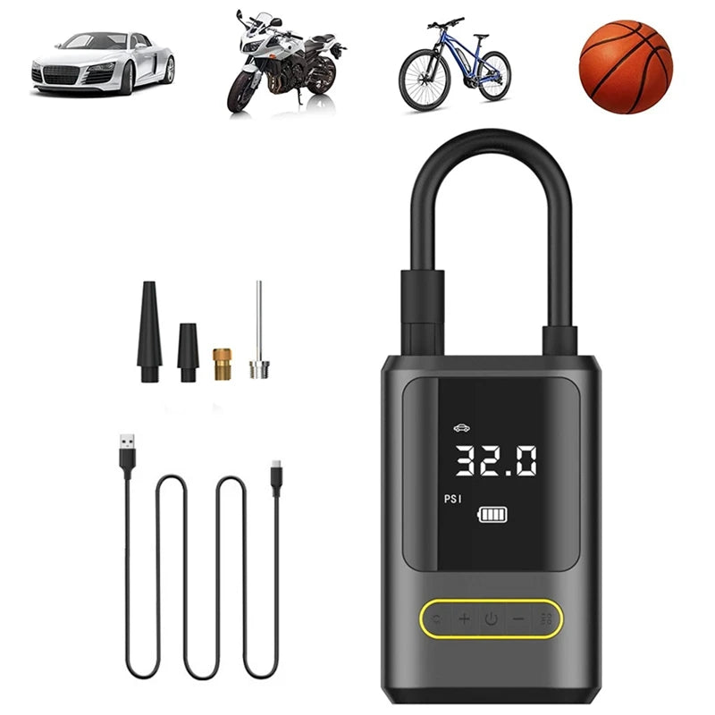 Compresor de Aire 150PSI Alámbrico/Inalámbrico para Auto y Moto