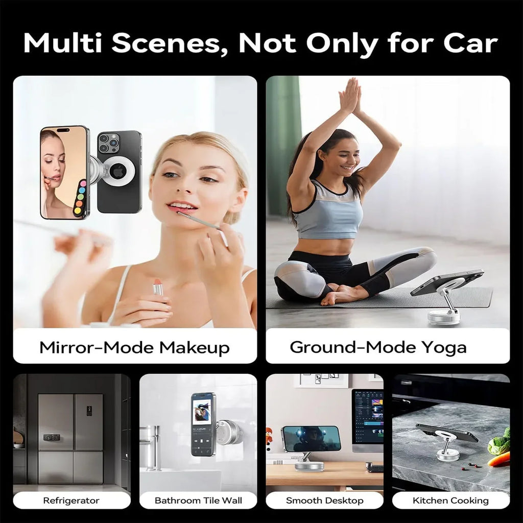 Soporte Magnético MagSafe para Auto - 360° Ajustable Plegable Bolsillo Universal