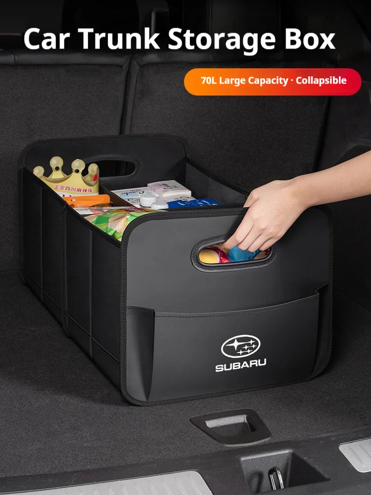 Organizador de Cajuela Plegable - Gran Capacidad con Asa y Múltiples Colores
