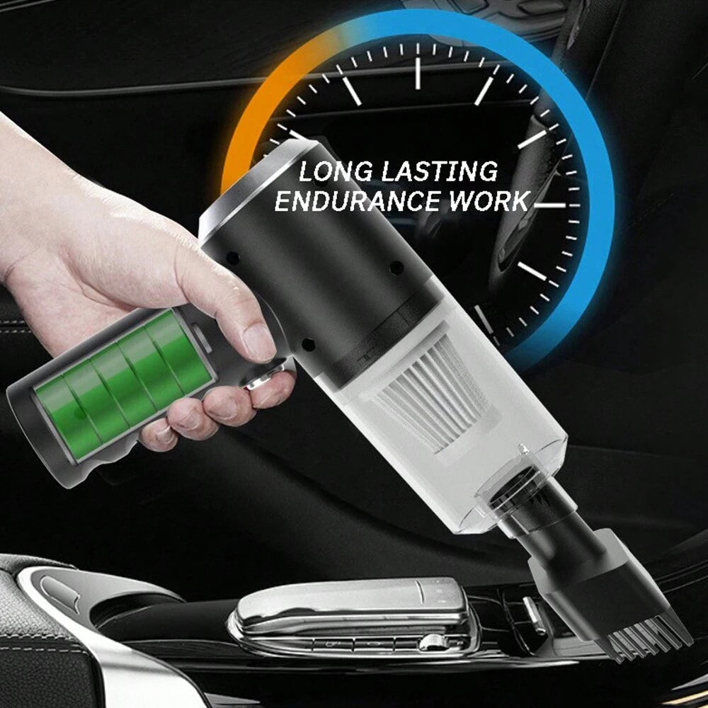 Aspiradora 3 en 1 - Succión y Soplado USB Recargable para Auto y Hogar