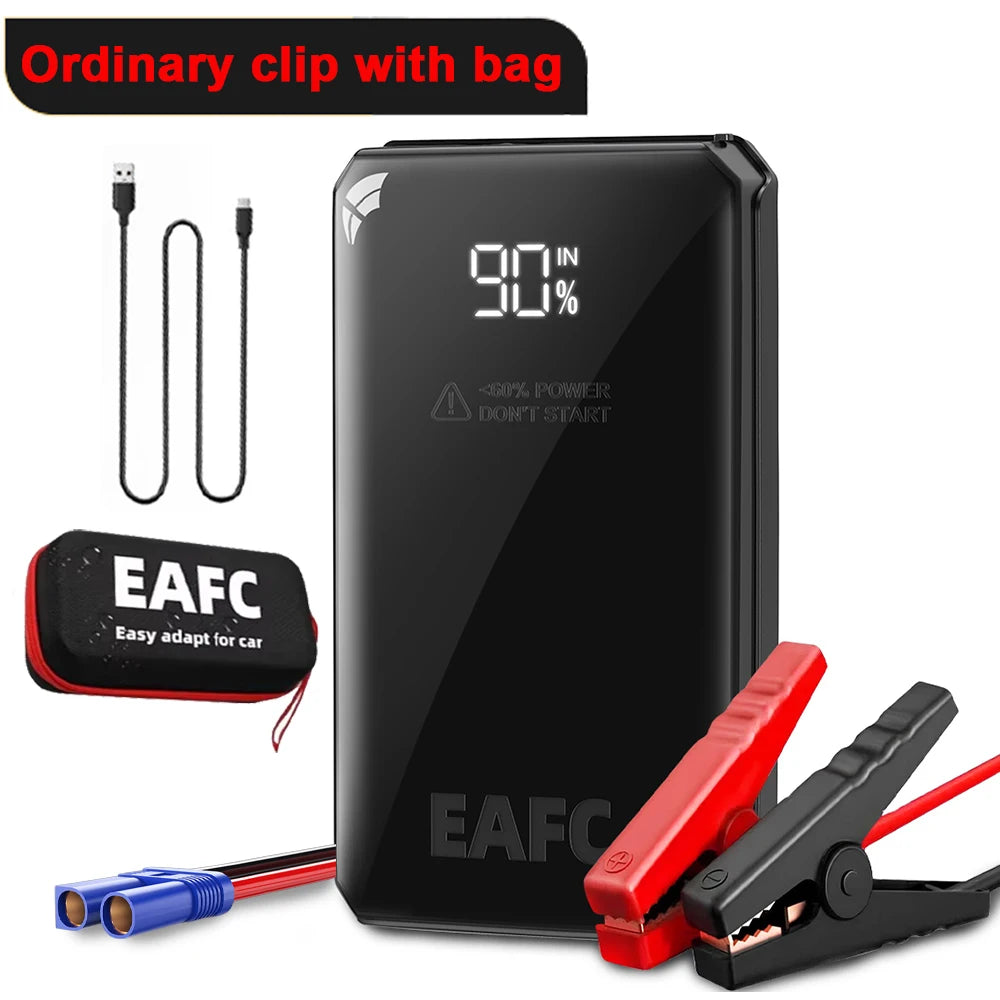 Arrancador de Batería Portátil 1000A - Power Bank para Auto con Luz LED