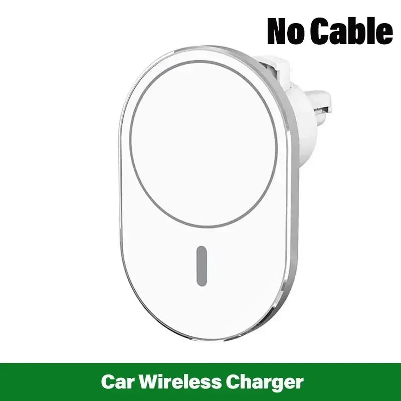 Cargador Inalámbrico Magnético MagSafe para Auto 15W - Con Indicador de Carga