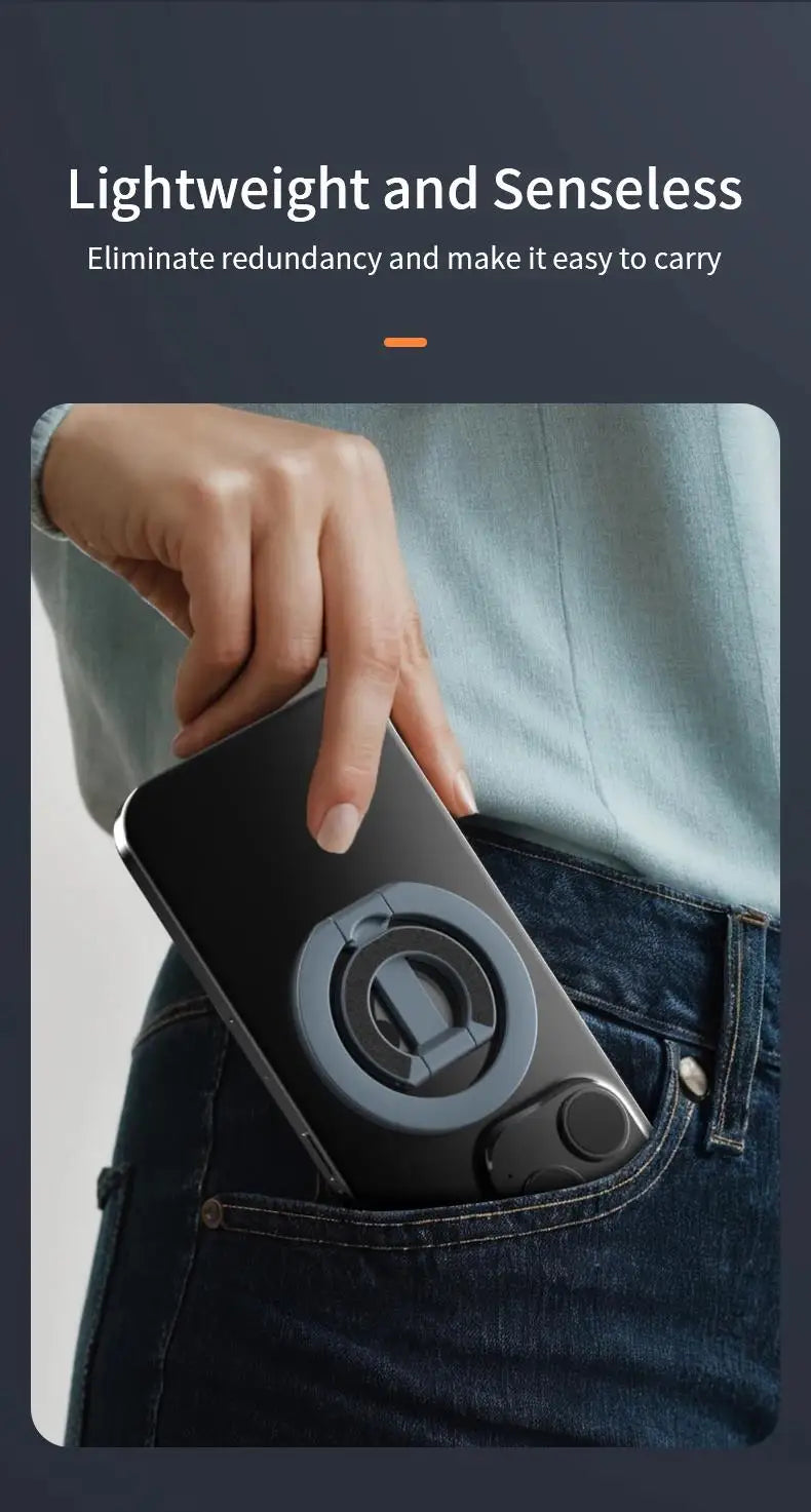 Soporte Plegable Magnético Doble Cara para Celular - Anillo y Base Universal