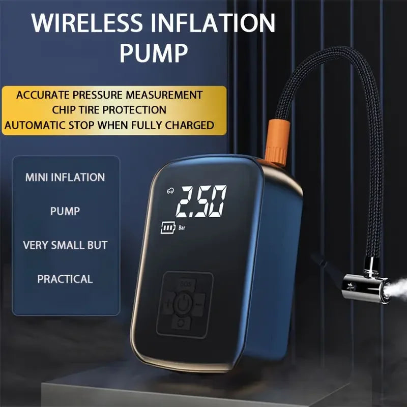 Compresor de Aire 150PSI Alámbrico/Inalámbrico para Auto y Moto