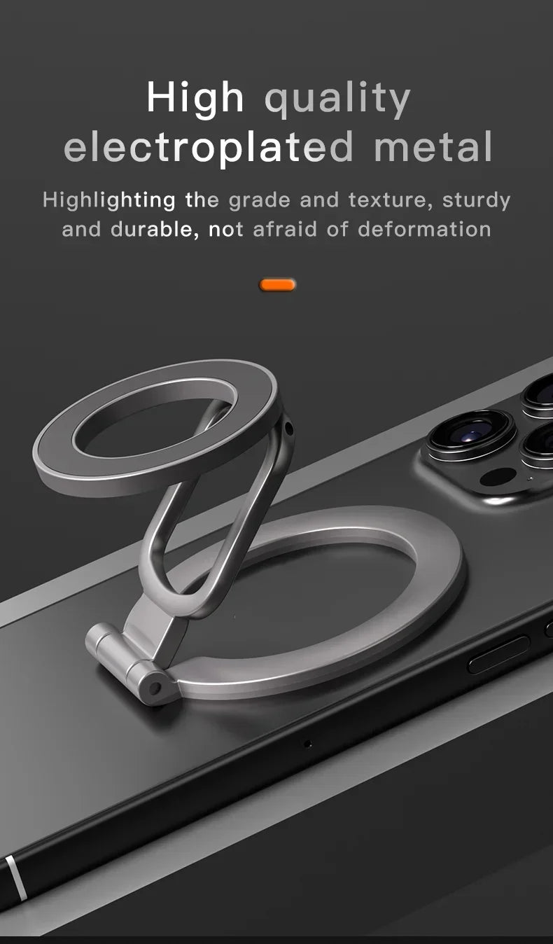 Anillo Soporte MagSafe Doble Cara Plegable - Base Portátil Universal para iPhone