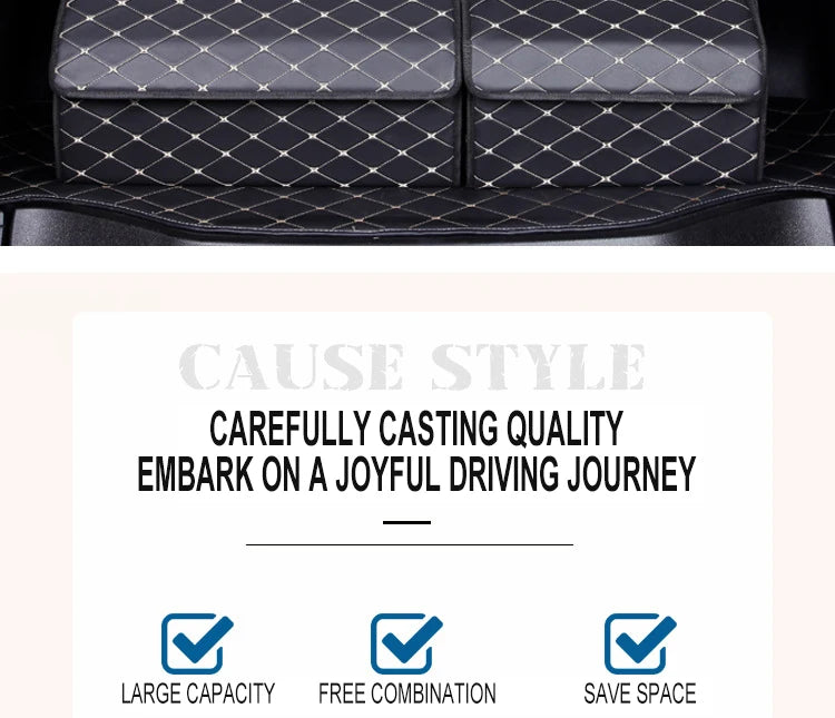 Caja Organizadora de Cajuela - Gran Capacidad Plegable con Asa