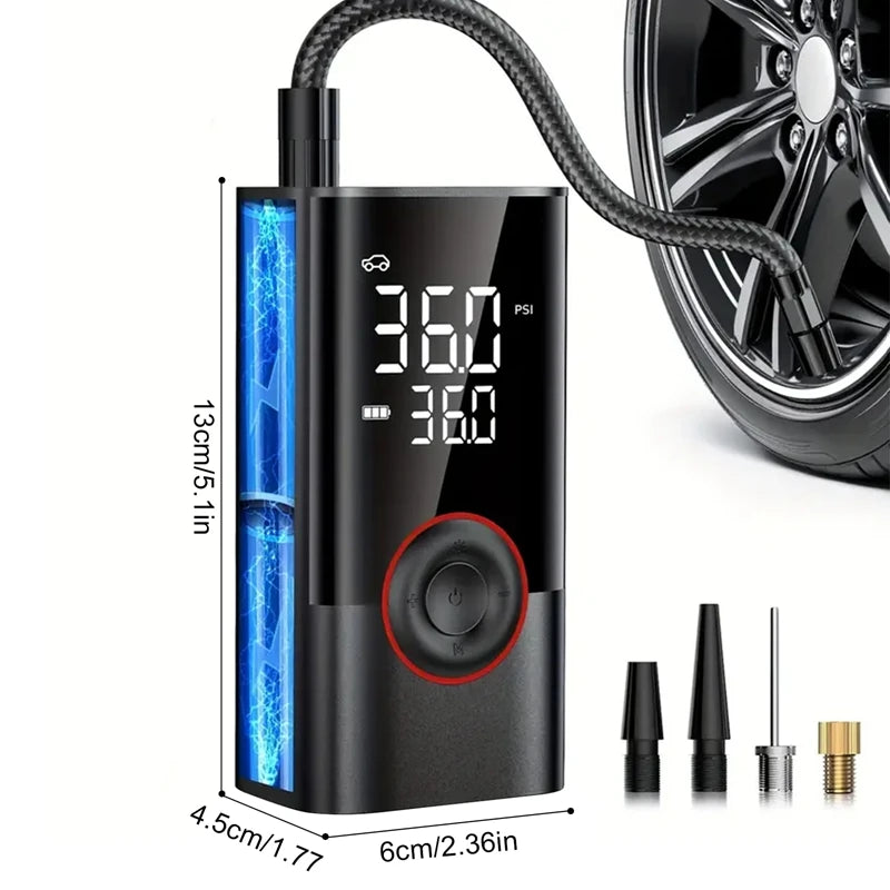 Compresor de Aire 150PSI Alámbrico/Inalámbrico para Auto y Moto