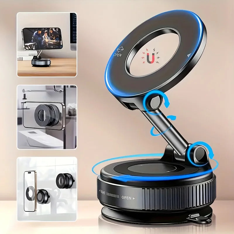 Soporte Magnético Plegable para Auto - 360° Ajustable Ventosa Universal