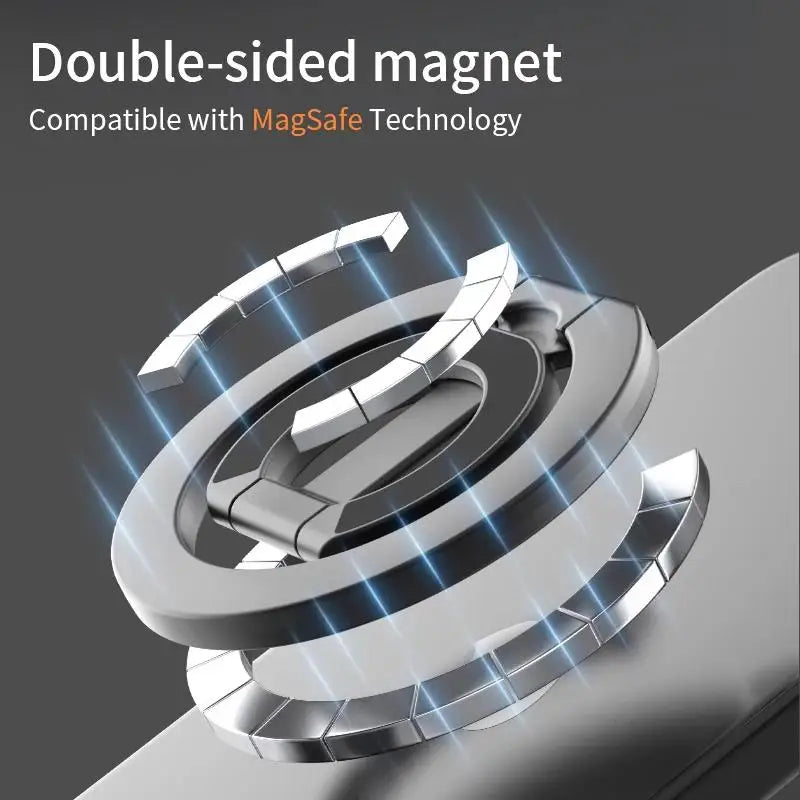 Soporte Plegable Magnético Doble Cara para Celular - Anillo y Base Universal